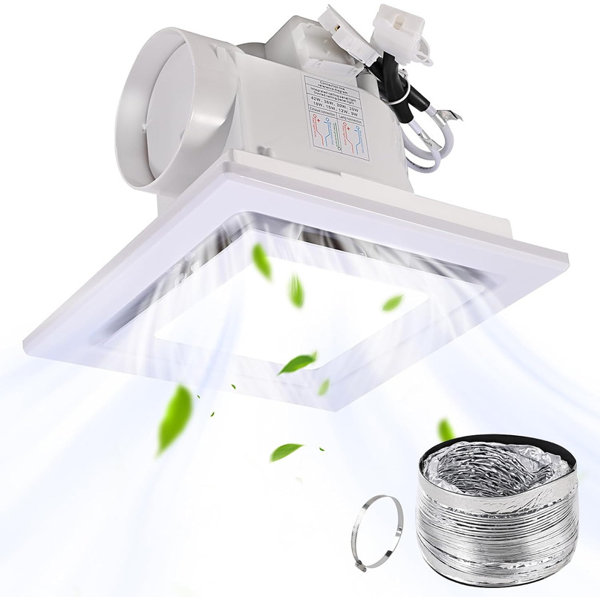 House Of Brands white 110 CFM 1.0 Sones Bathroom Fans with Lights Wayfair